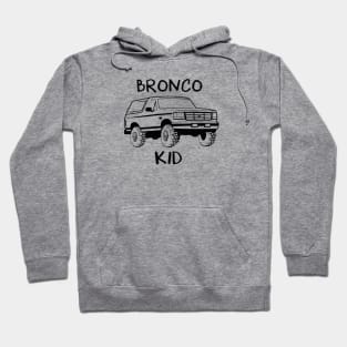 Bronco Kid 1992-1996 Black Print Hoodie